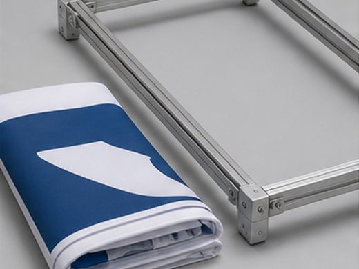 Ersatzdrucke für Fahnen & Textilsysteme von AbdeX