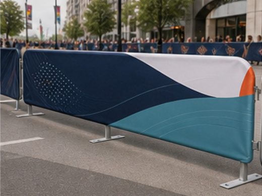 Textile Werbebarrieren von AbdeX