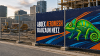 ABDEX AEROMESH Bauzaun Netz Ansicht 2