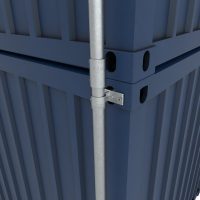Containerrahmen Lange Seite – 2 gestapelte Container Ansicht 3
