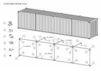 Containerrahmen Lange Seite (40 ft) Ansicht 7